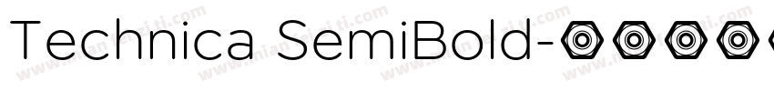 Technica SemiBold字体转换